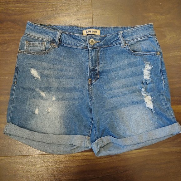 BLUE SPICE | denim shorts - Picture 1 of 4
